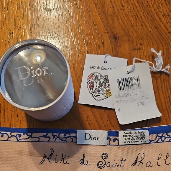 Dior Zodiac Print Twilly Scarf - Cream and Multicolor - Picture 3 of 3